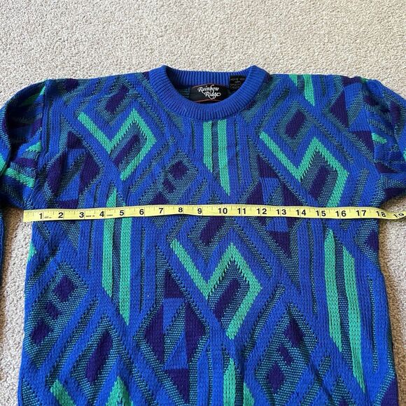 Vintage Rainbow Bridge Knit Sweater Adult S - Picture 4 of 5